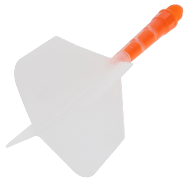 Cuesoul integrierte Dart Flights AK7, Standard M, transparent orange, 3 image