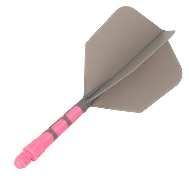 Cuesoul integrierte Dart Flights AK7, Standard M, grau pink, 2 image