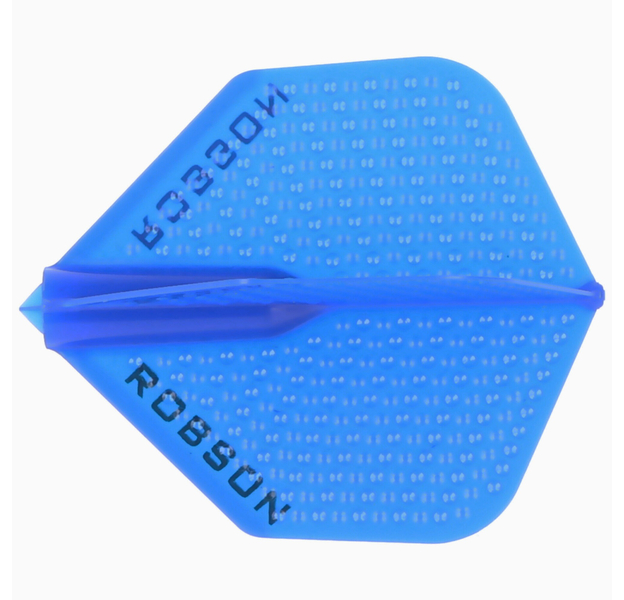 ROBSON PLUS DIMPLED BLUE NO.2 DART FLIGHTS, 5 image