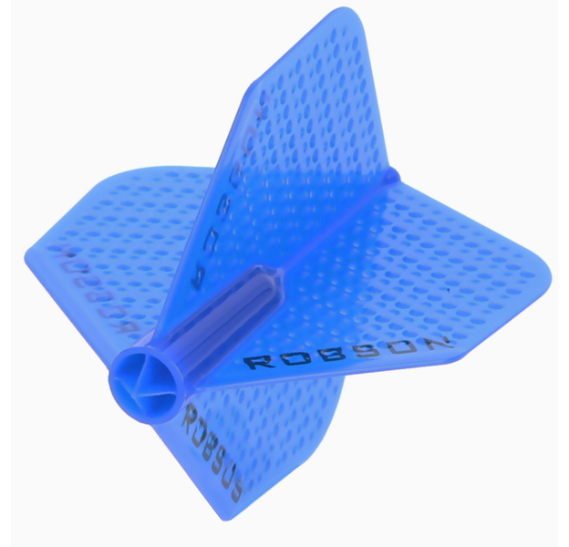 ROBSON PLUS DIMPLED BLUE NO.2 DART FLIGHTS, 4 image