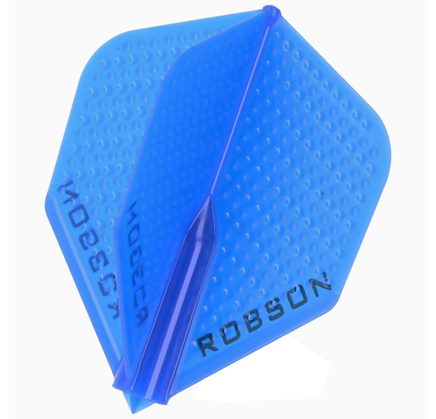 ROBSON PLUS DIMPLED BLUE NO.2 DART FLIGHTS, 3 image