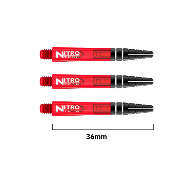 RedDragon Nitrotech Shafts, Farbe: Rot, Shaft Länge: Large