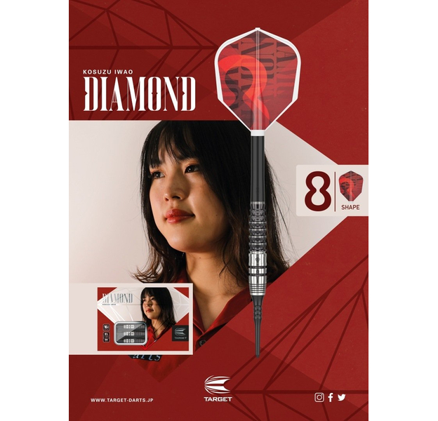 Target Japan "Diamond" Kosuzu Iwao Softdarts 16,5g, 5 image