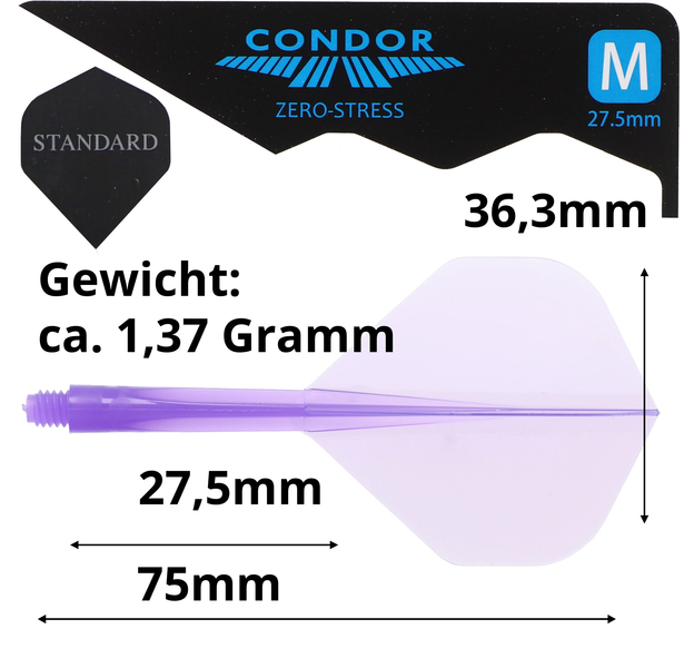 Condor Dartflight Zero Stress, Standard M, medium, violett, 27.5mm, 6 image