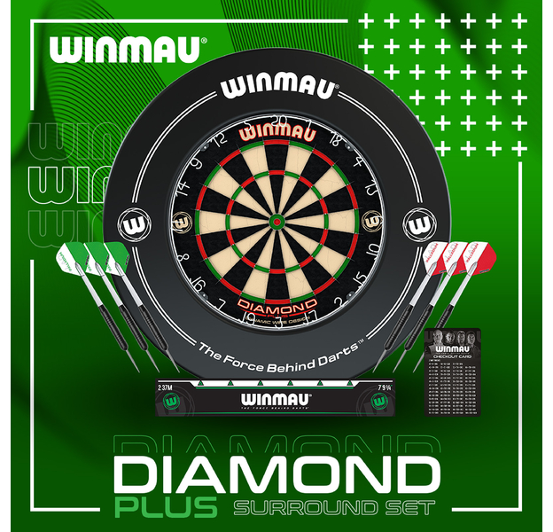 Winmau BUNDLE "Diamond Plus" Dartboard Surround Set, 7 image