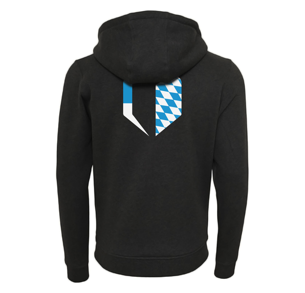 STEELIKONE - ZIP HOODIE - "FLAGS BUNDESLÄNDER", Größe: L, Bundesland: Bayern