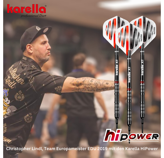 Karella Steeldarts "HiPower" schwarz, 90% Tungsten, Gewicht: 24, 6 image
