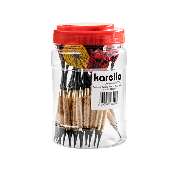 Karella Softdarts in praktischer  Aufbewahrungsdose 24 Stück
