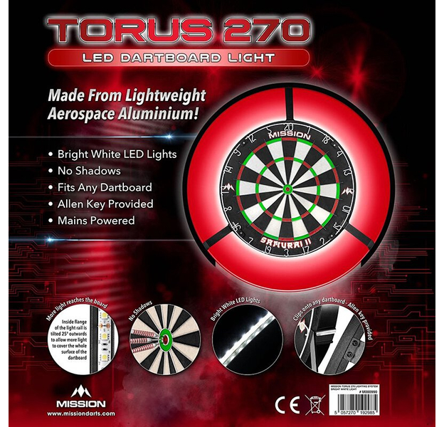 Mission Torus 270 LED Dartboard Beleuchtung, 8 image
