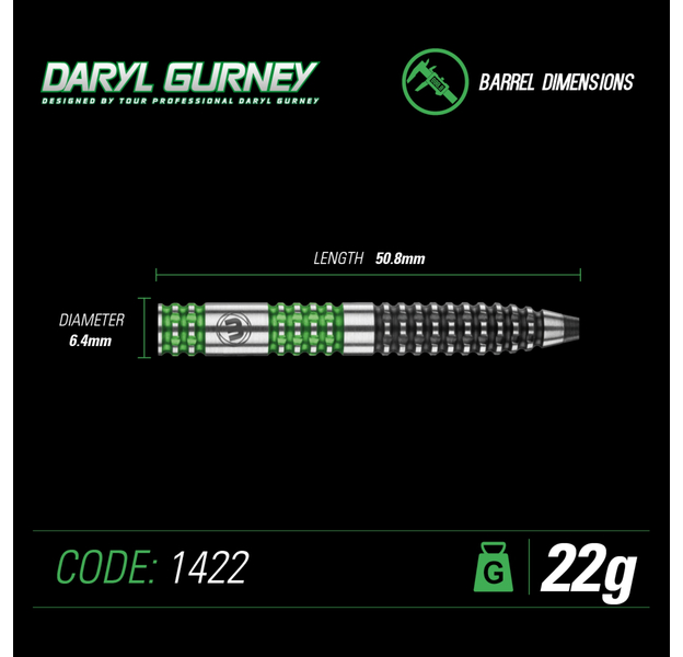 Winmau "Daryl Gurney Special Edition" 90% Steeldarts, Gewicht: 24, 4 image