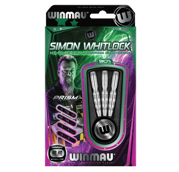 Winmau "Simon Whitlock Silver 90%" Steeldarts, Gewicht: 22, 4 image