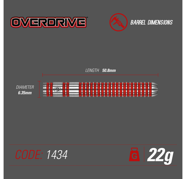 Winmau "Overdrive" Steeldarts, Gewicht: 24, 4 image