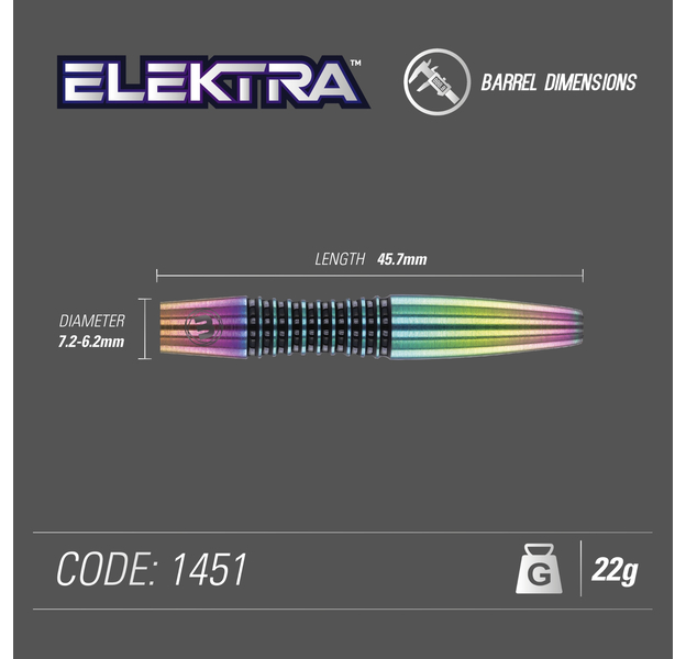 Winmau "Elektra" Steeldarts, Gewicht: 22, 3 image