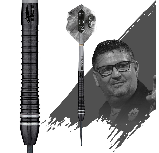 Unicorn Gary Anderson Noir Phase 6 - Deluxe Steeldarts 90%, Gewicht: 24