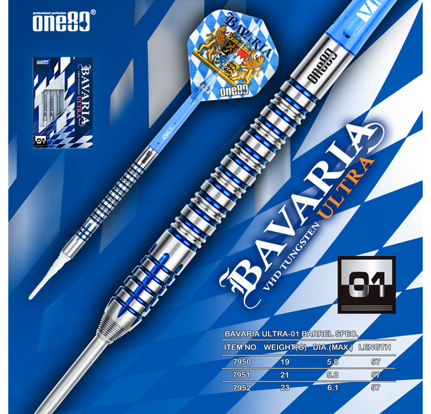 One80 - Bavaria Ultra 01 - Steeldarts, Gewicht: 23, 7 image