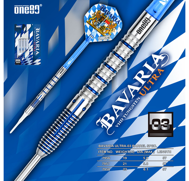 One80 - Bavaria Ultra 03 - Steeldarts, Gewicht: 21, 7 image