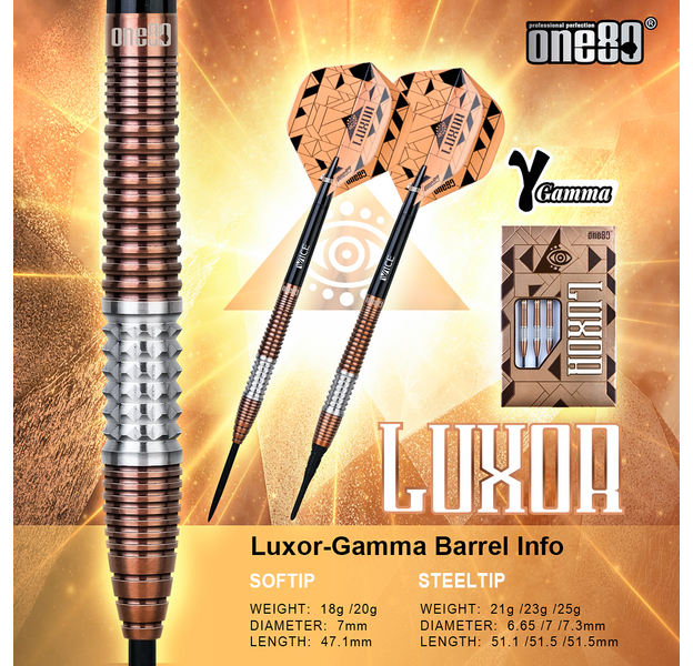 One80 - Luxor Gamma - Steeldarts, Gewicht: 25, 10 image