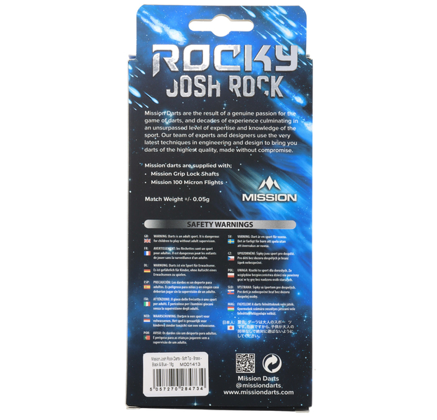 Josh Rock Softdart Brass, schwarz blau, 18gr, 7 image
