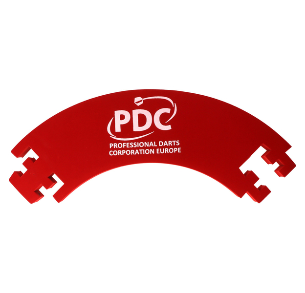 Dartboard Surround mit PDC Druck, rot, 4-teilig, steckbar, 2 image