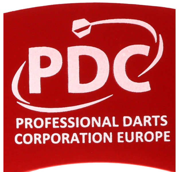 Dartboard Surround mit PDC Druck, rot, 4-teilig, steckbar, 3 image