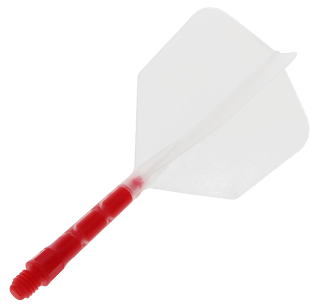 Cuesoul integrierte Dart Flights AK7, Standard M, rot weiß, 2 image