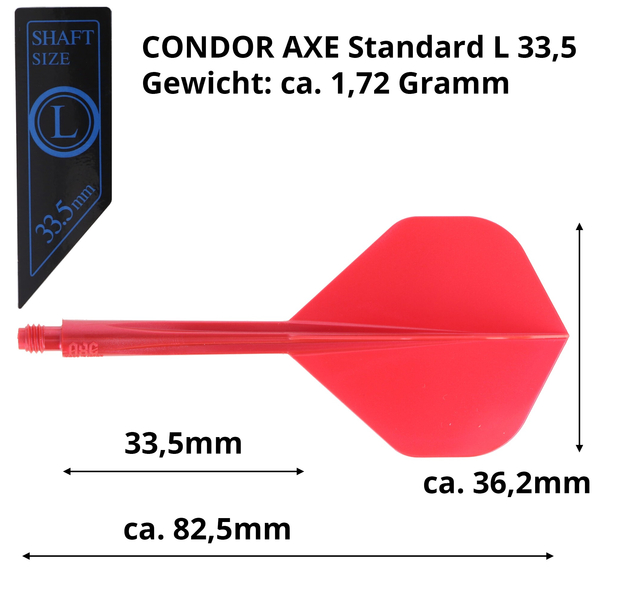 Condor AXE, metallic Rot, Gr. L, Standard, 33,5mm, 6 image