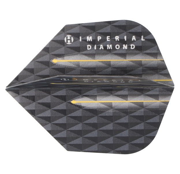 Harrows Dartflight Imperial Diamond, schwarz, 3 Stück, 4 image