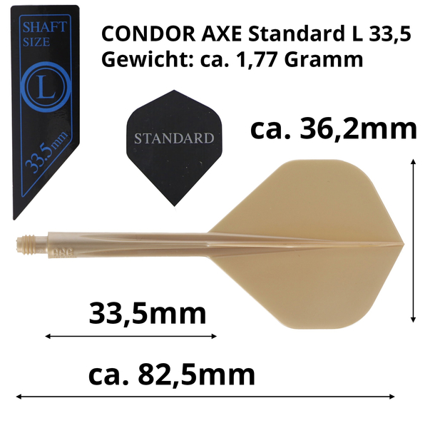 Condor AXE, Metallic Champagne Gold, Gr. L, Standard, 33.5mm, 7 image