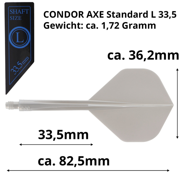 Condor AXE, metallic pearl Silver, Gr. L, Standard, 33.5mm, 6 image