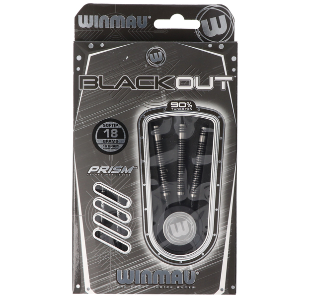 Winmau Blackout Softdart silber schwarz, 18 Gramm, 7 image