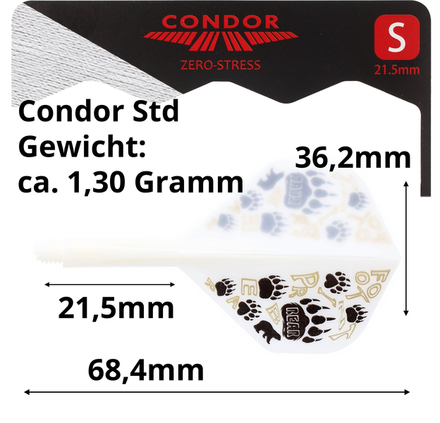 Condor Zero-Stress Standard S, weiß Footprint Bear, 21,5mm, 6 image