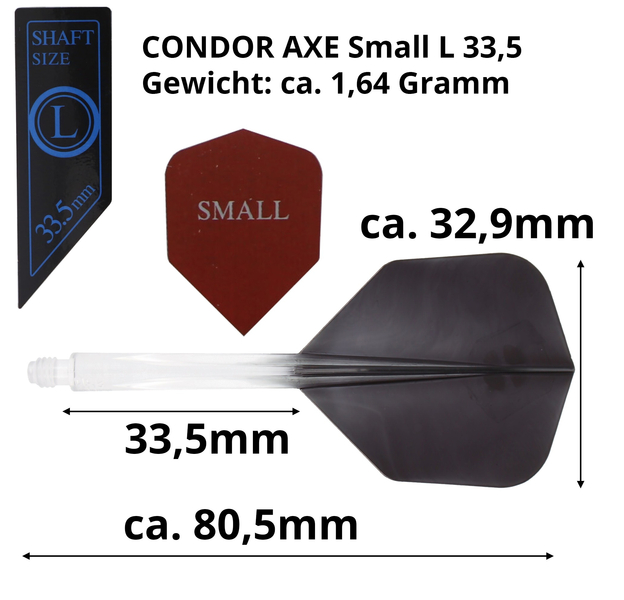 Condor AXE, schwarz transparent, Gr. L, Small, 33.5mm, 6 image