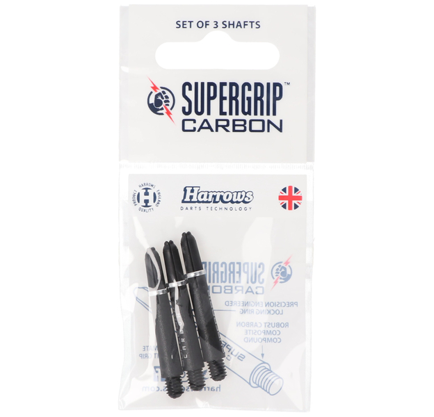 Supergrip Carbon Dart Shaft short, schwarz, silber, 7 image