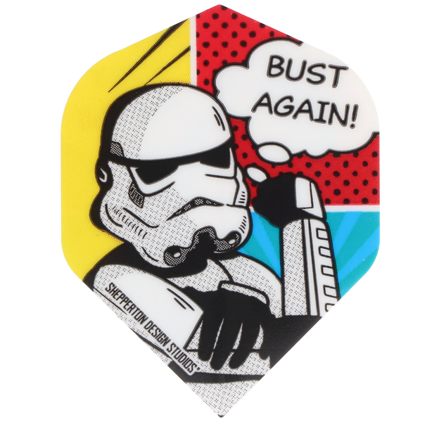 StormTrooper Dart Flights - Official Licensed - No2 - Std - Storm Trooper - Bust Again, 5 image