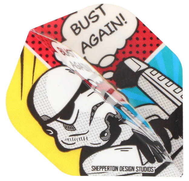 StormTrooper Dart Flights - Official Licensed - No2 - Std - Storm Trooper - Bust Again, 2 image