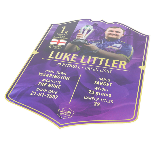 Luke Littler Runner-Up EC WC Fankarte 37x25cm, 4 image
