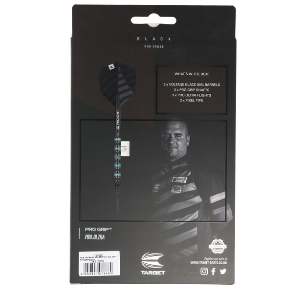 Softdart Rob Cross, schwarz, 90% Tungsten, 10 image