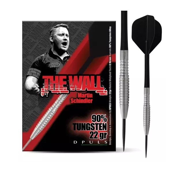 Dpuls The Wall by Martin Schindler Steeldart Set 90% Tungsten, Gewicht: 23