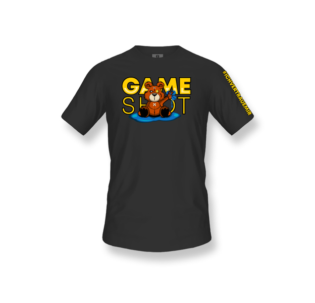 Game Shot Bärchen Shirt, black, Farbe: Schwarz, Größe: XXL