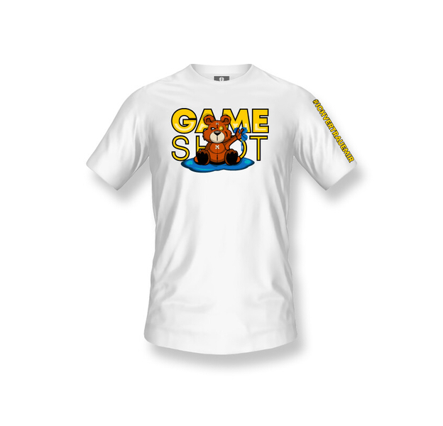 Game Shot Bärchen Shirt, white, Farbe: Weiß, Größe: XL
