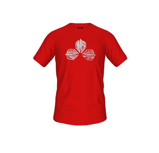 Game Shot, Sketch Line ,T-Shirt, red/white, Farbe: Rot, Größe: 3XL
