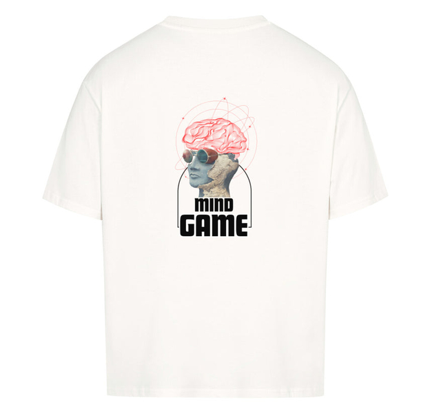 MINDGAME | Oversized Shirt, Farbe: Weiß, Größe: S