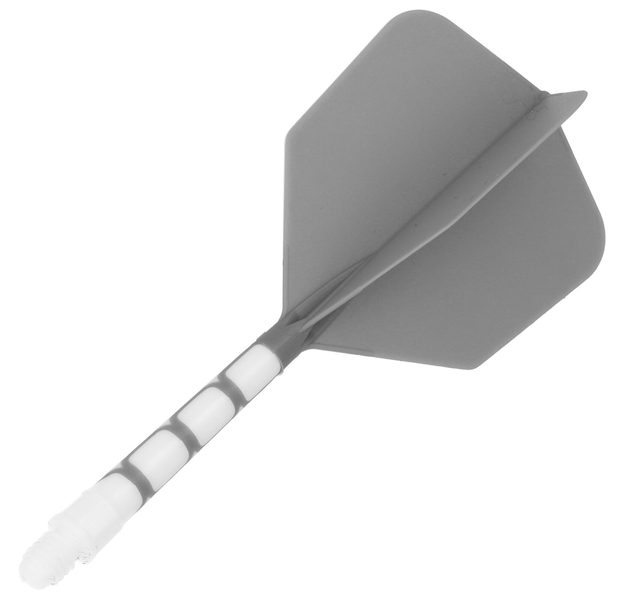 Cuesoul integrierte Dart Flights AK7, Standard L, grau weiß, 2 image
