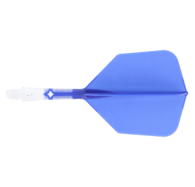 Cuesoul integrierte Dart Flights AK7, Standard S, blau transparent, 4 image