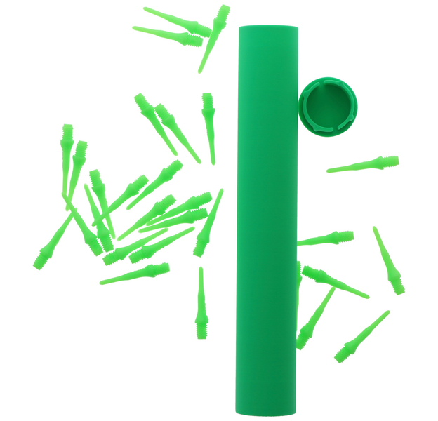 Dartröhrchen für Spitzen, neon grün, mit extrem haltbaren Deckel, 4 image