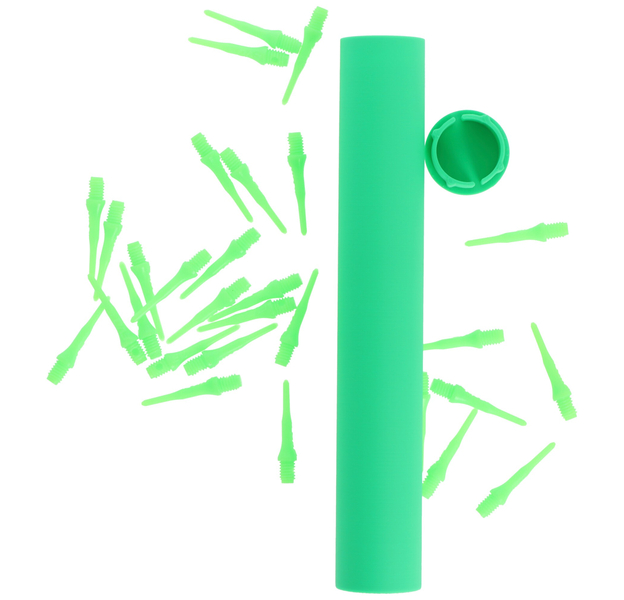 Dartröhrchen für Spitzen, neon grün, mit extrem haltbaren Deckel, 2 image