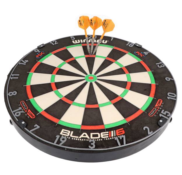 Winmau Blade 6 Triple Core Carbon Dartboard, 3032, 2 image