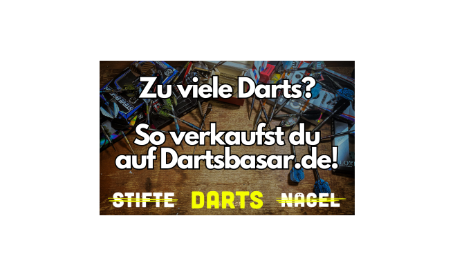 Banner so verkaufst du auf Darts Basar deine Darts