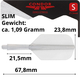 Dartflight Zero-Stress, Slim S, short, transparent, 21,5mm, 6 image