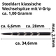 Steeldart Spitzen glatt, Magma, schwarz, 32mm, 7 image